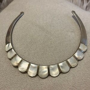 Mother of pearl sterling necklace